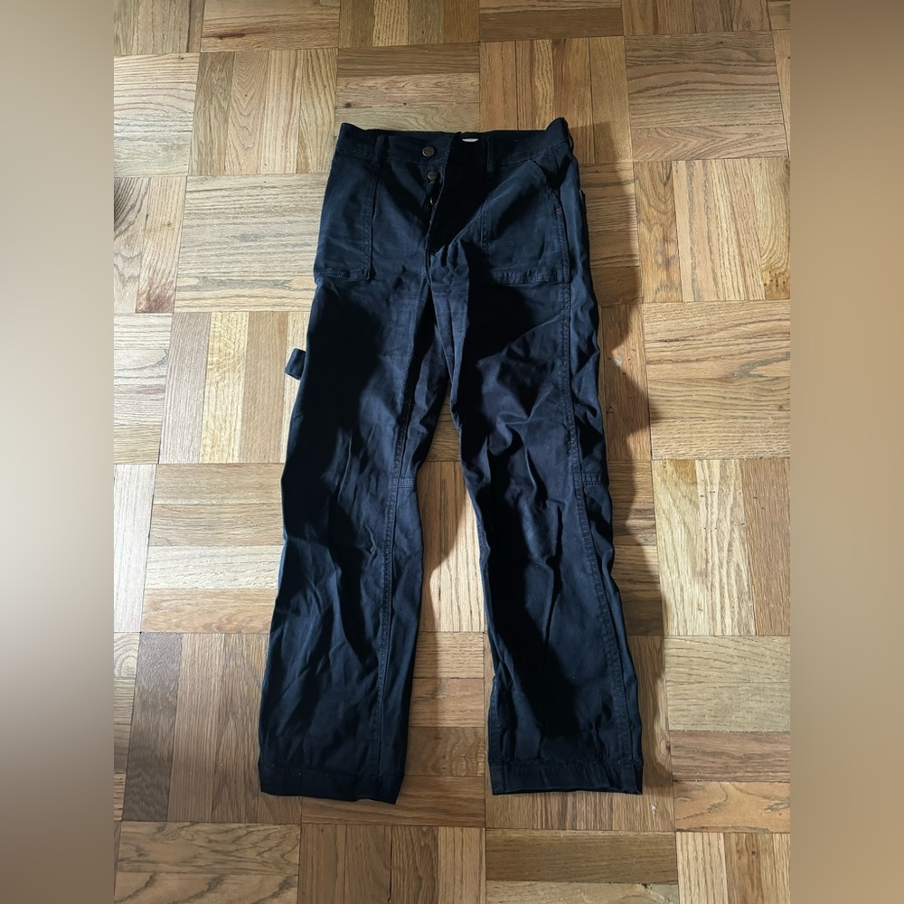 Black Warp + Weft cargo pants
